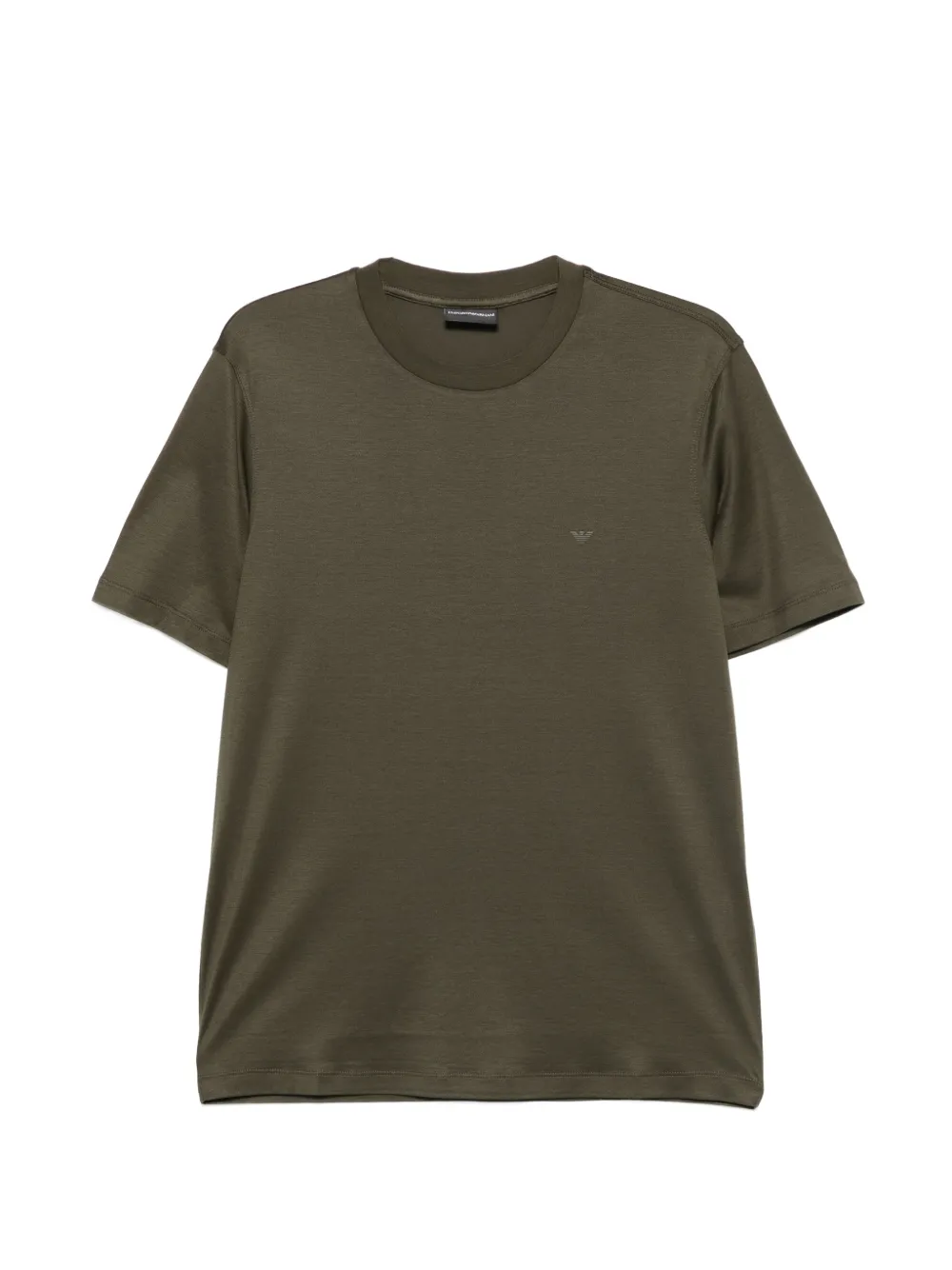 Emporio Armani logo-detail T-shirt - Verde
