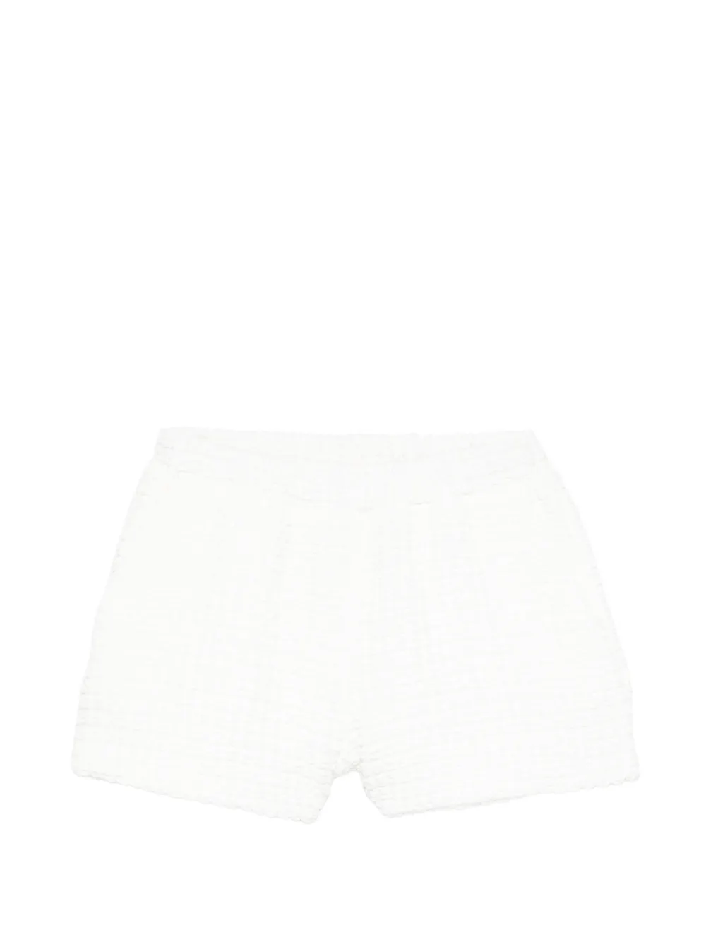 Douuod Kids textured shorts - Bianco