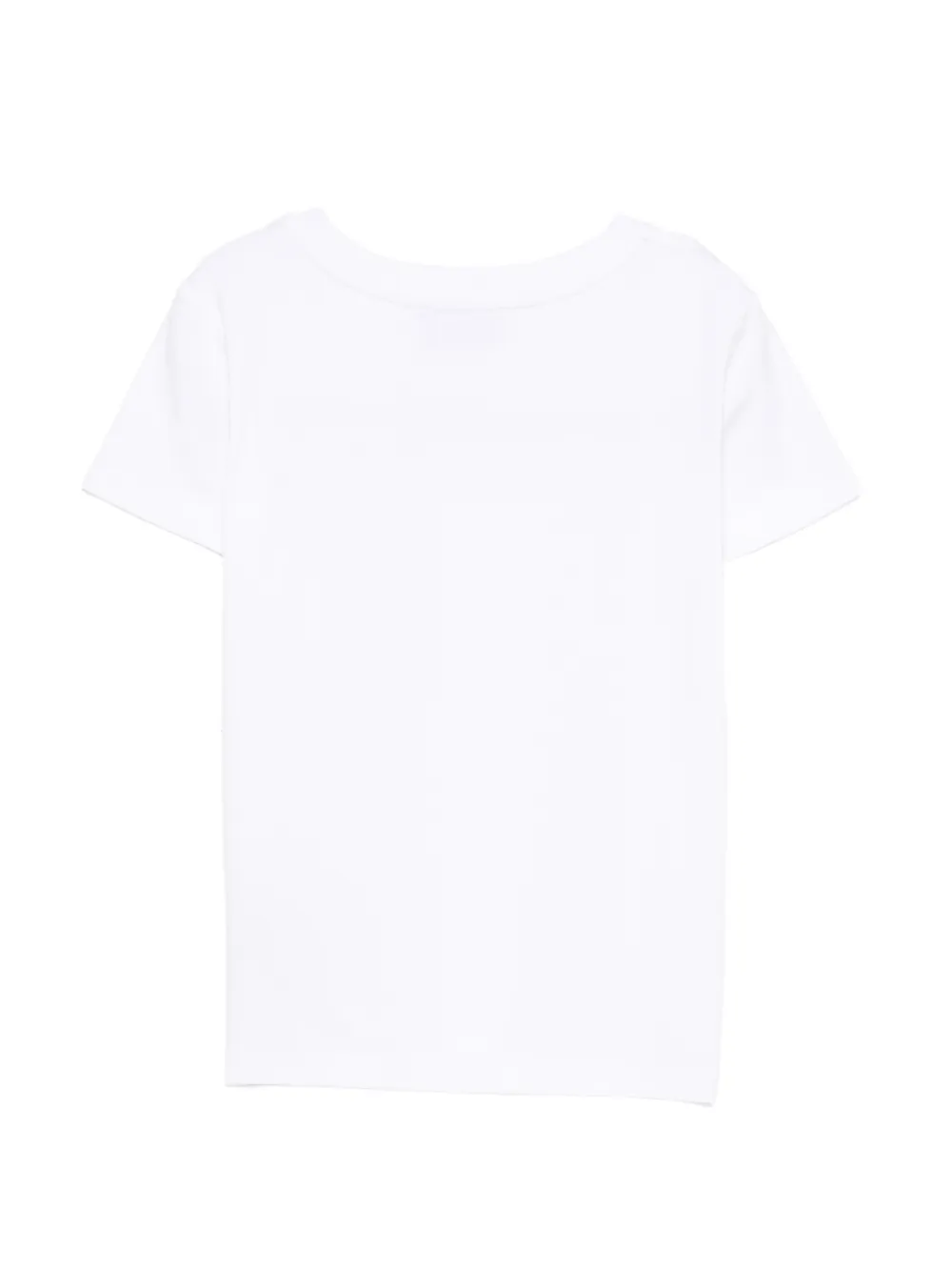 Moschino Kids T-shirt met stras Wit