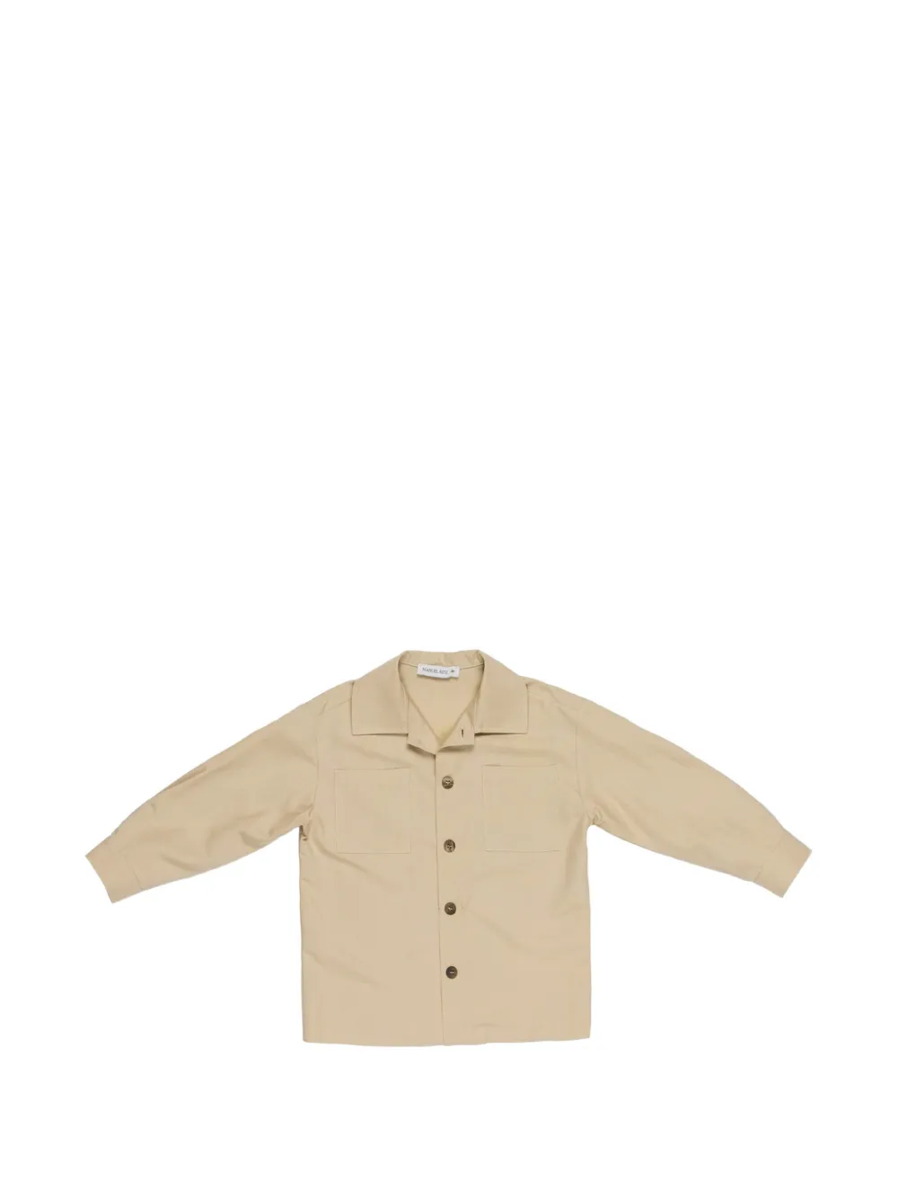 Manuel Ritz Kids chest-pocket shirt - Toni neutri