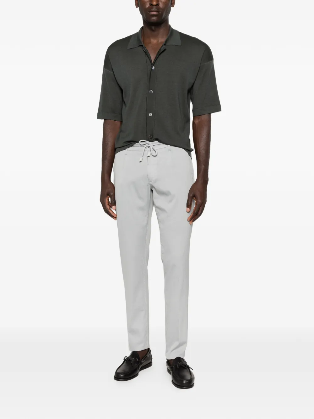 Eleventy 드로스트링 웨이스트 팬츠 | 레귤러 & 스트레이트 팬츠