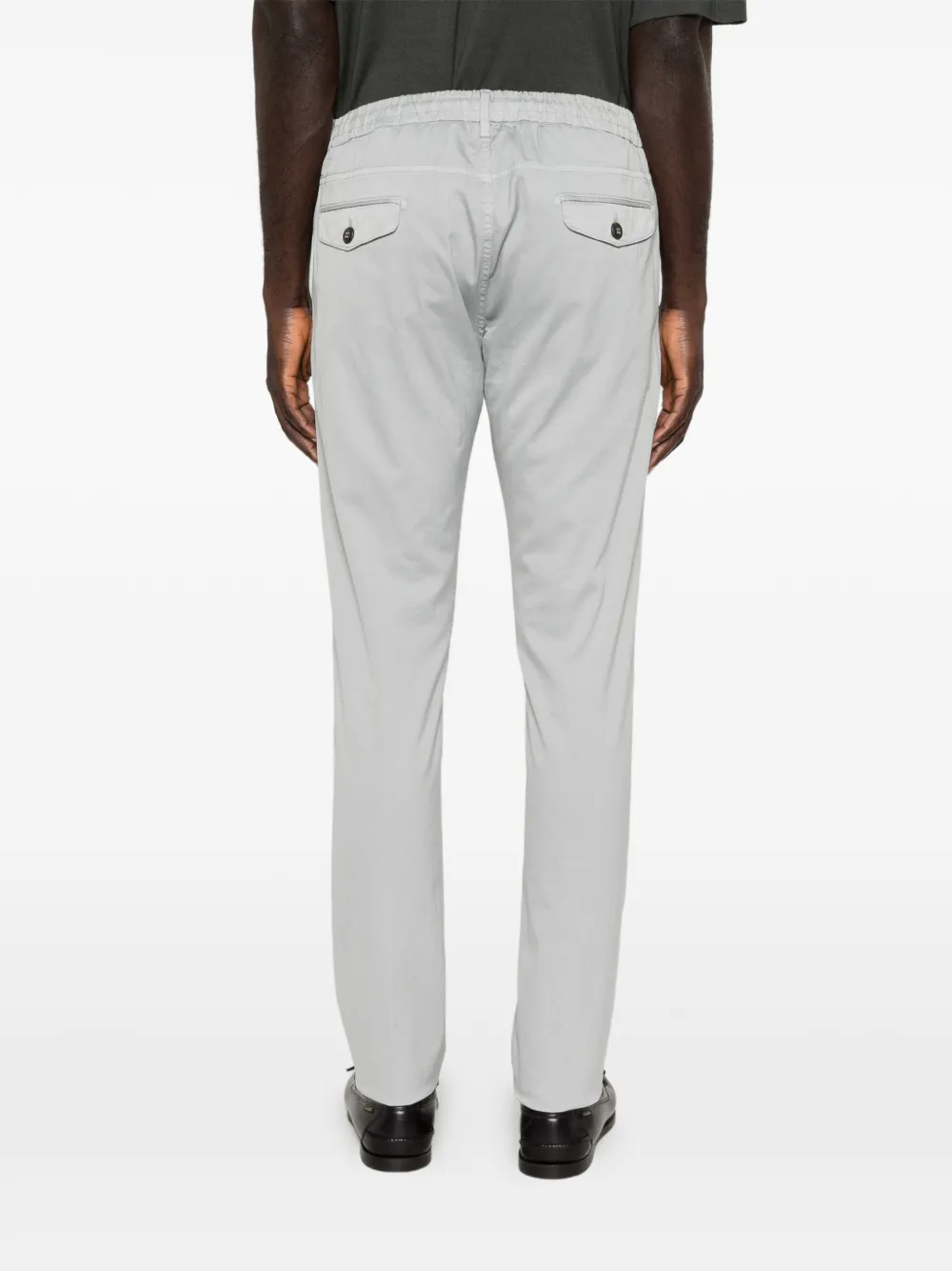 Eleventy Broek met trekkoordtaille Grijs
