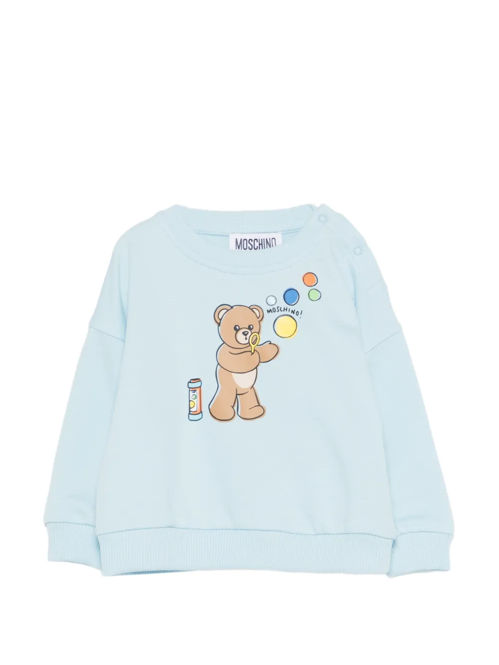 Moschino Kids logo sweatshirt - Blu