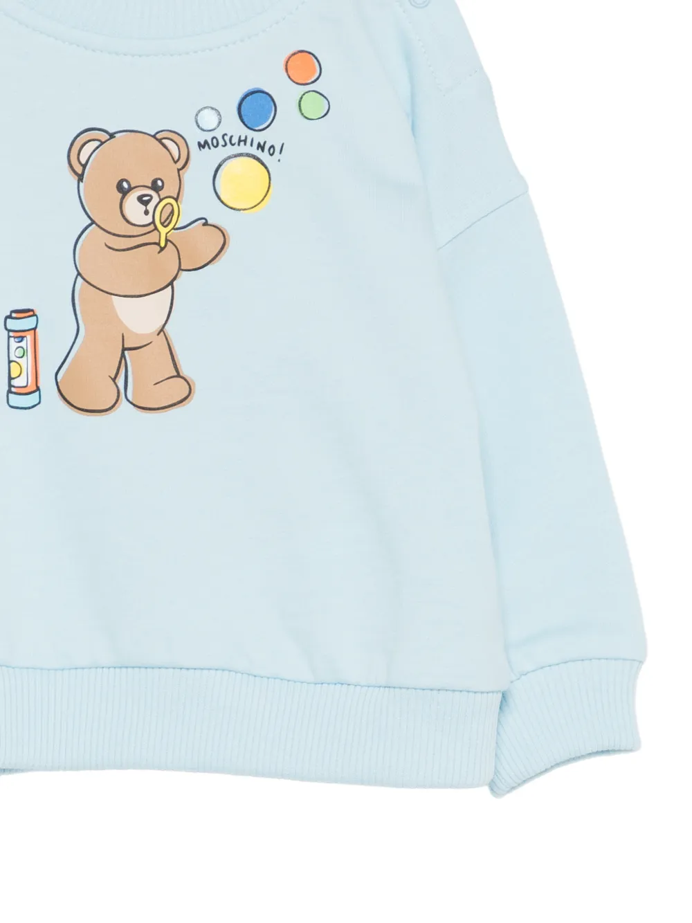  Moschino Kids Logo Sweatshirt - Blue 