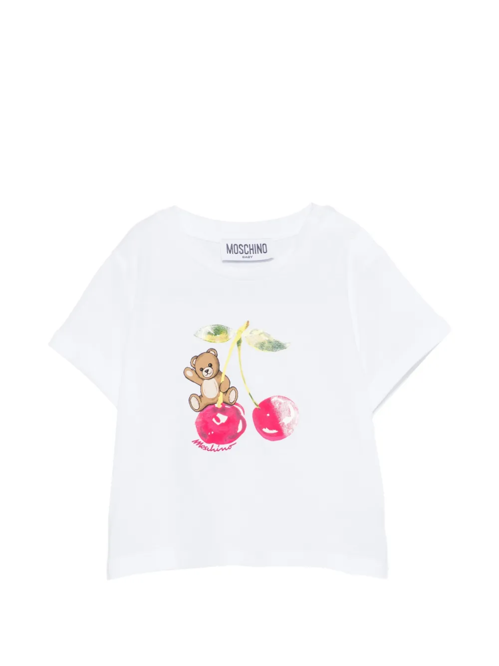 Moschino Kids graphic short-sleeves T-shirt - Bianco