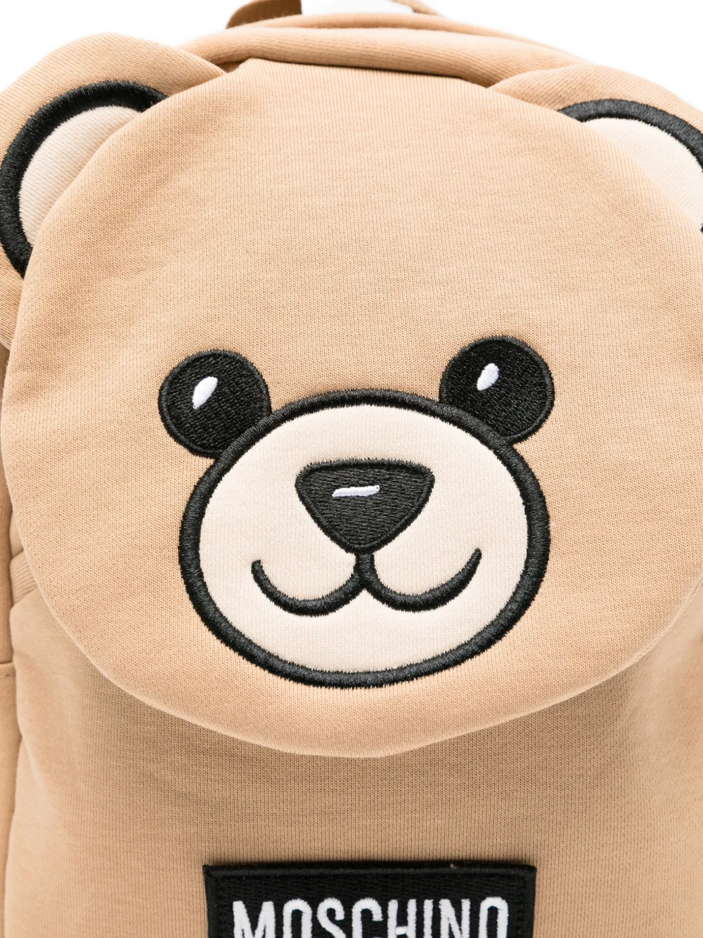  Moschino Kids Teddy Appliqué Backpack - Brown 