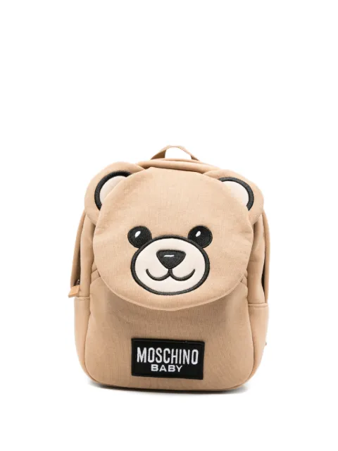 Moschino Kids teddy appliqué backpack
