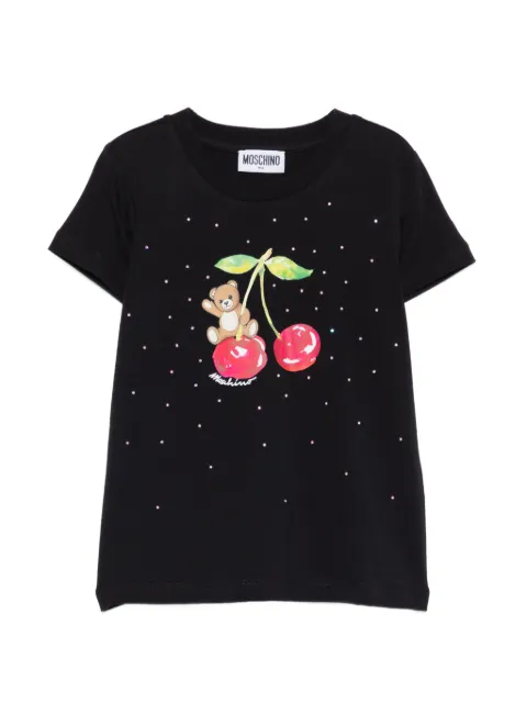 Moschino Kids crystal-embellished T-shirt