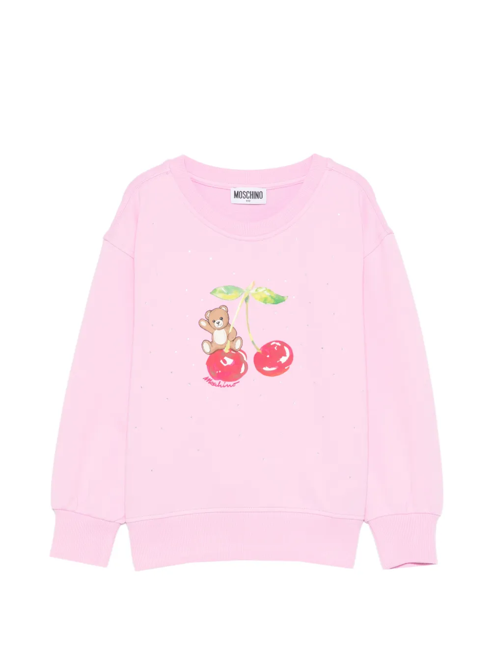 Moschino Kids cherry-print sweatshirt - Pink