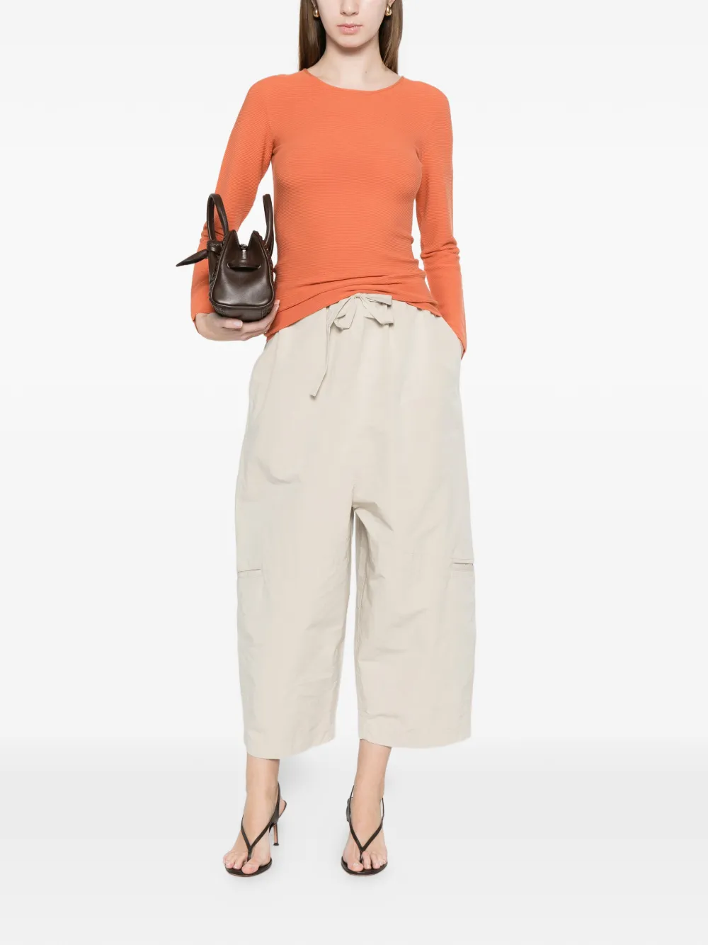Giorgio Armani T-shirt met lange mouwen Oranje