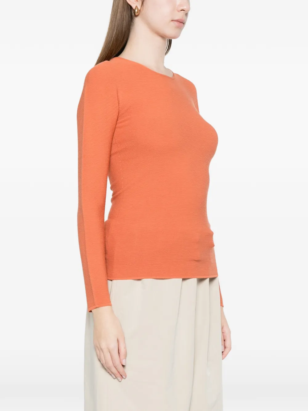 Giorgio Armani T-shirt met lange mouwen Oranje