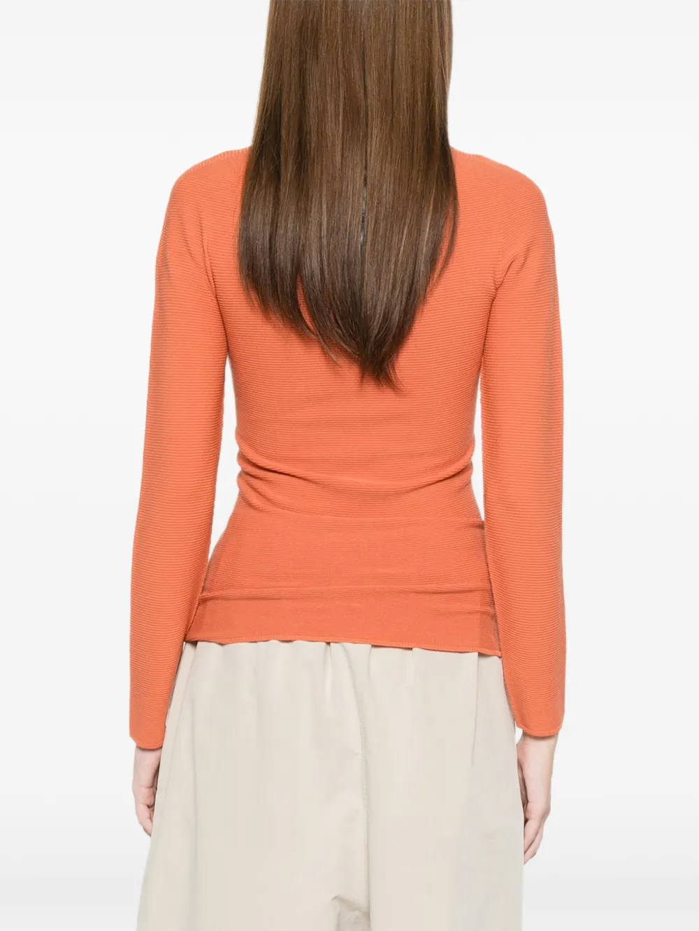 Giorgio Armani T-shirt met lange mouwen Oranje