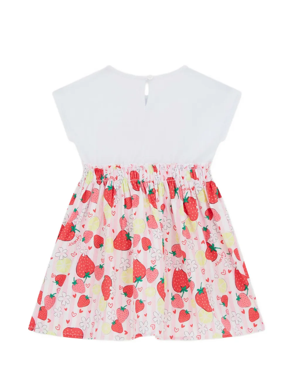  Guess Kids Strawberry-pattern Dress - Pink 
