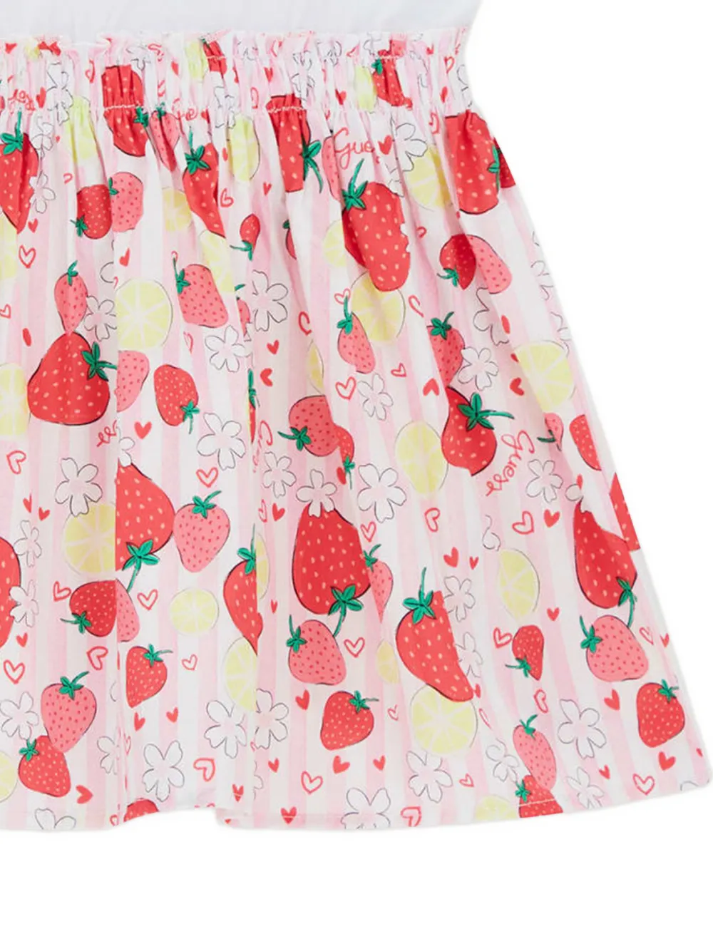  Guess Kids Strawberry-pattern Dress - Pink 