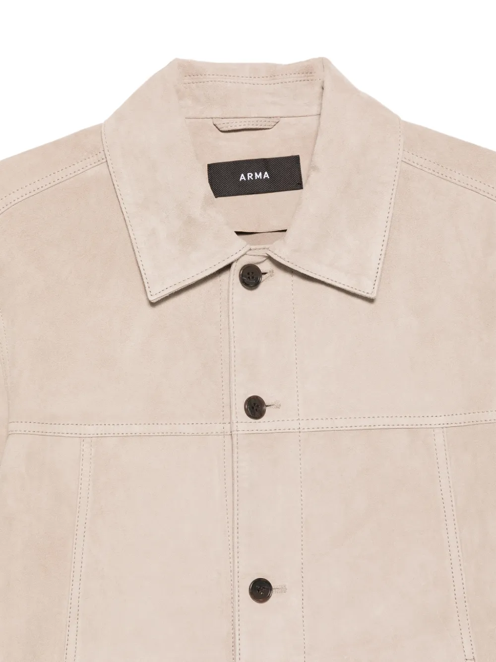  Arma Jaden Suede Jacket - Neutrals 
