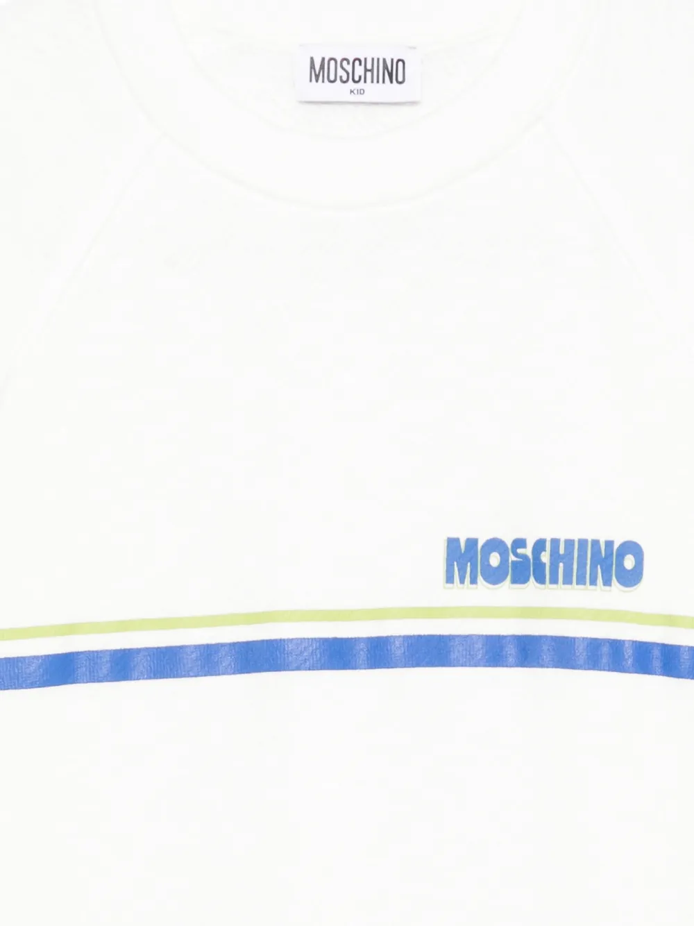 Moschino Kids Sweater met logoprint Wit