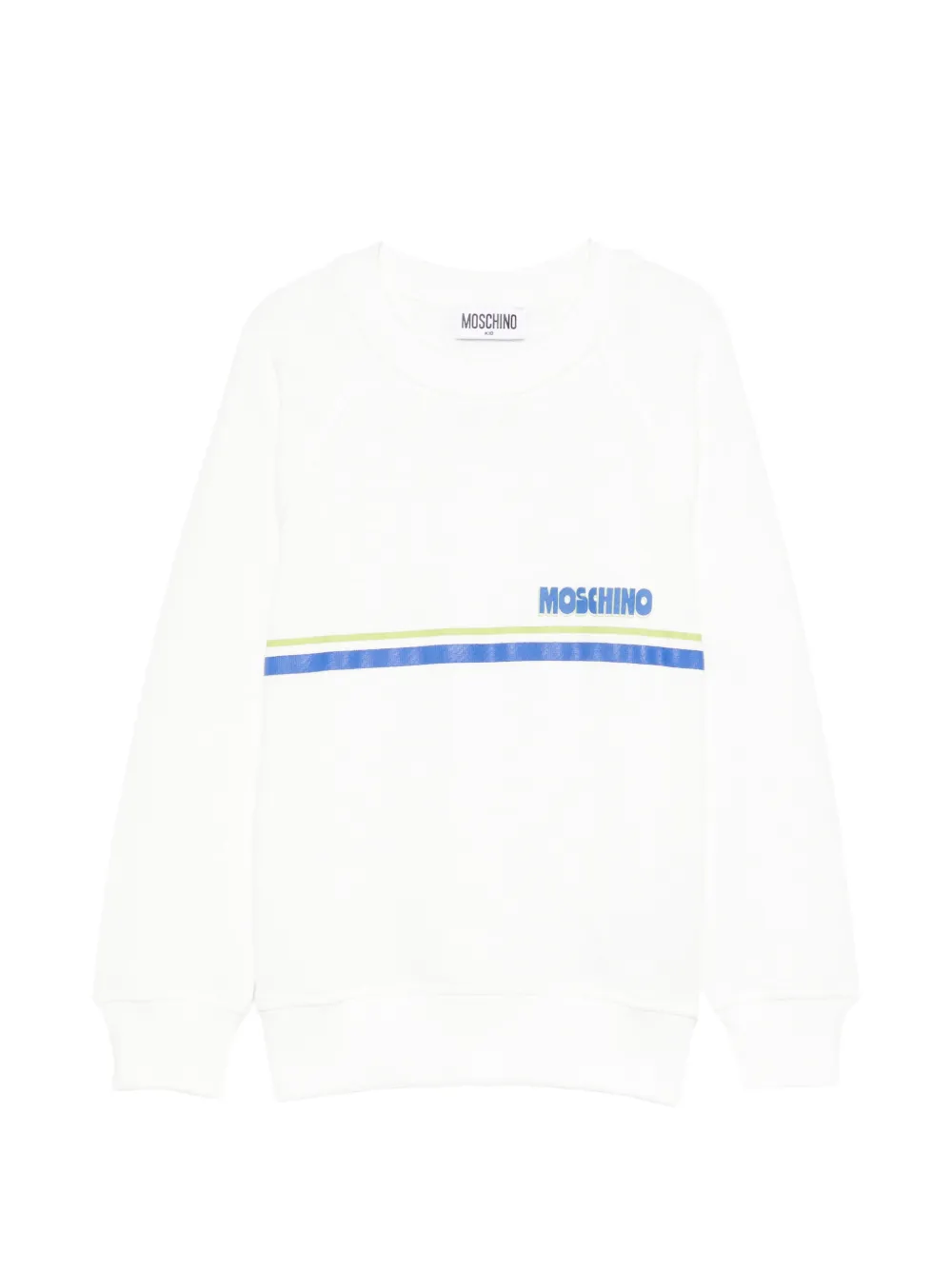 Moschino Kids logo-print sweatshirt - Bianco