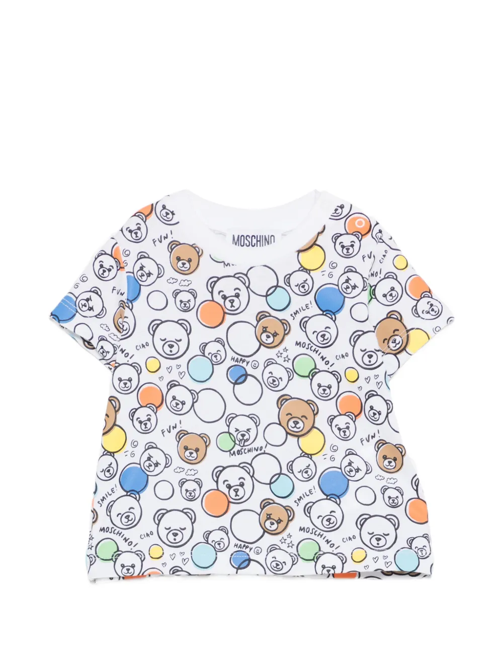 Moschino Kids logo T-shirt - Bianco
