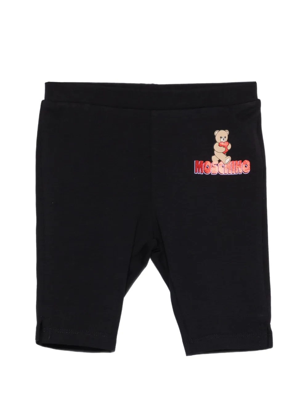 Moschino Kids logo leggings - Nero