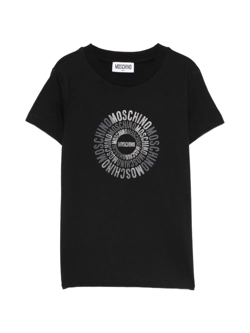 Moschino Kids logo-print T-shirt - Nero
