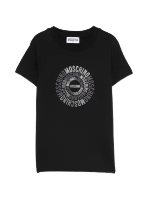 Moncler Enfant logo-print T-shirt | Black | FARFETCH