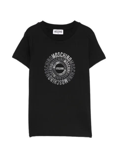 Moschino Kids playera con logo estampado