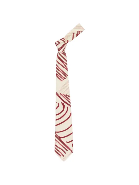 Manuel Ritz Kids striped geometric tie