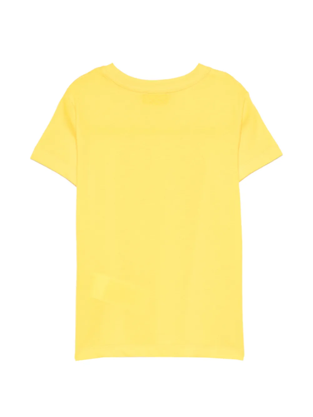 Moschino Kids T-shirt met logoprint Geel