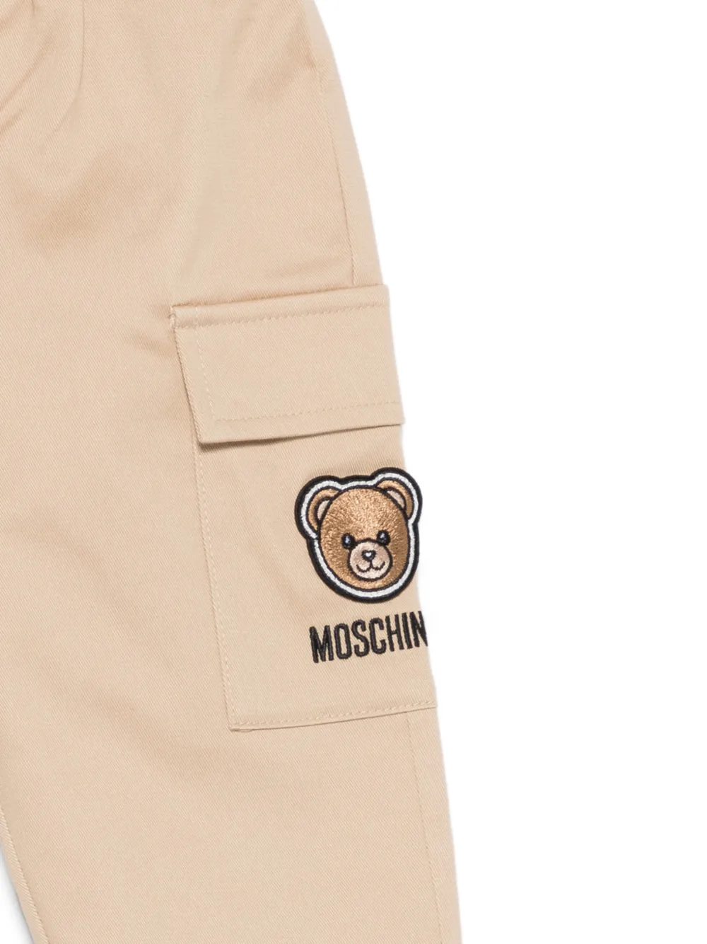 Moschino Kids Broek met klepzakken Bruin