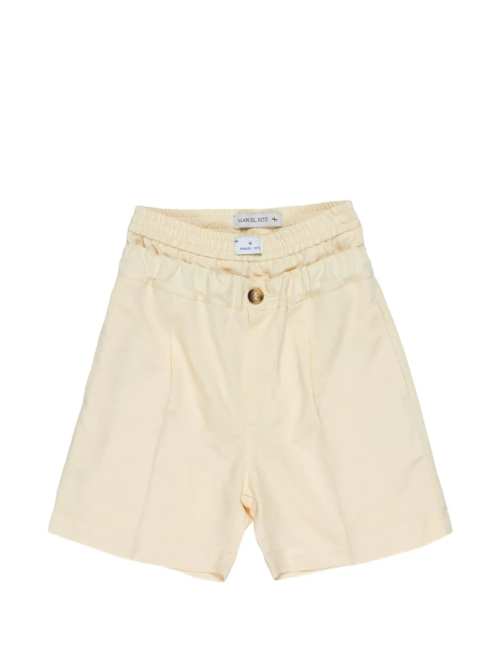 Manuel Ritz Kids button relaxed shorts - Toni neutri