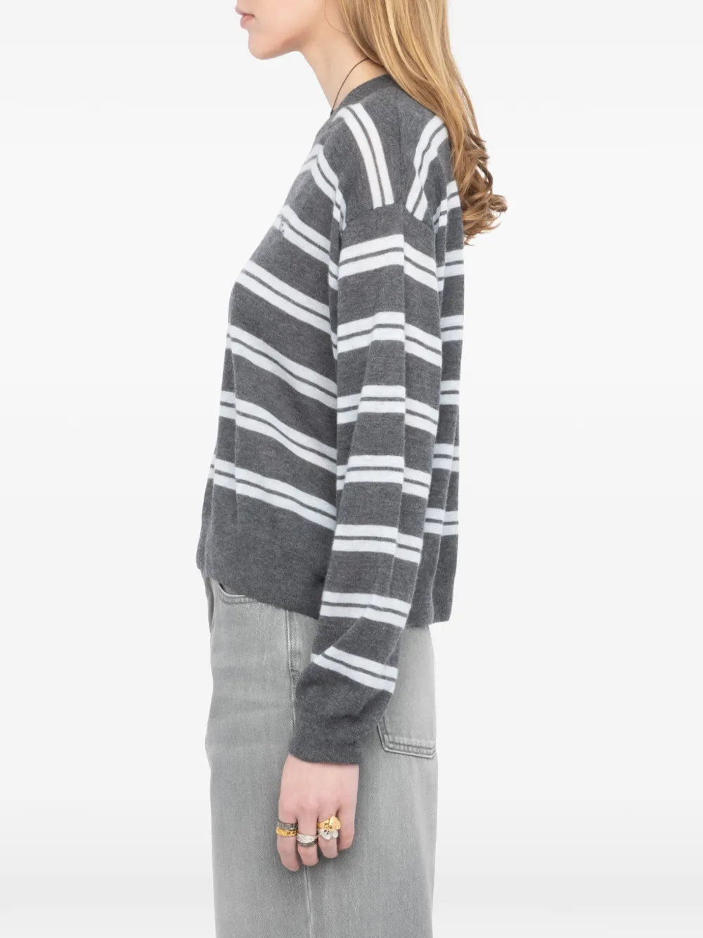 Zadig&Voltaire Swapy kasjmier trui Grijs