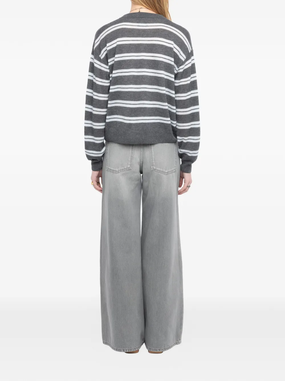  Zadig&voltaire Striped Swapy Sweater - Grey 