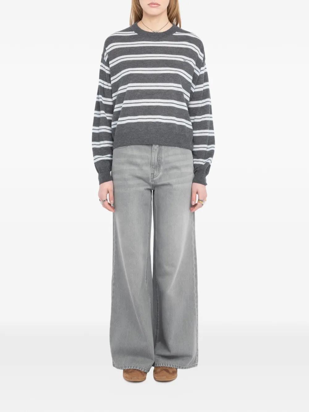  Zadig&voltaire Striped Swapy Sweater - Grey 
