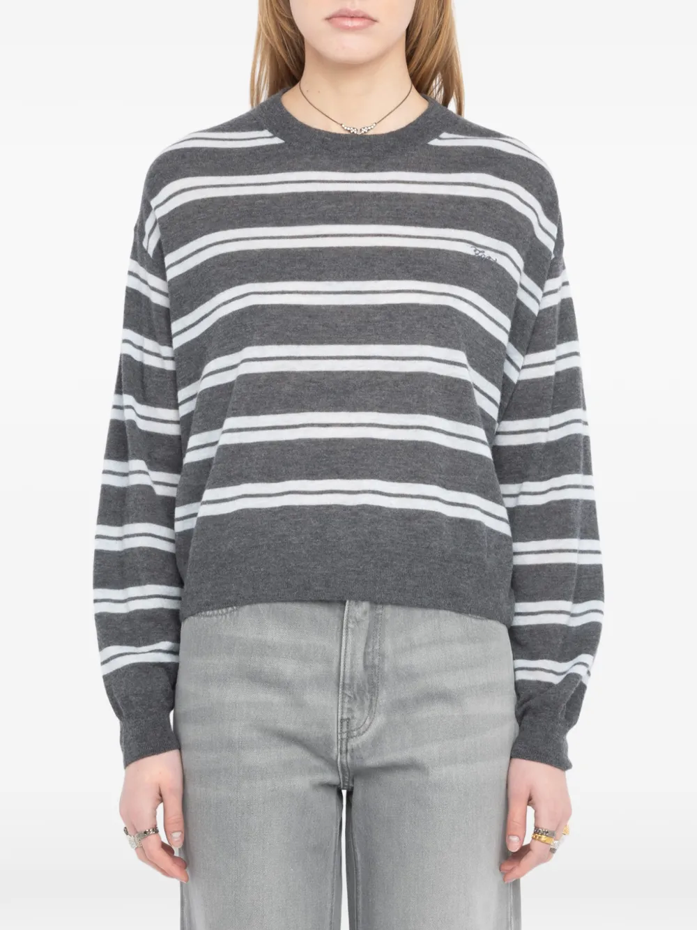 Zadig&Voltaire Swapy kasjmier trui Grijs