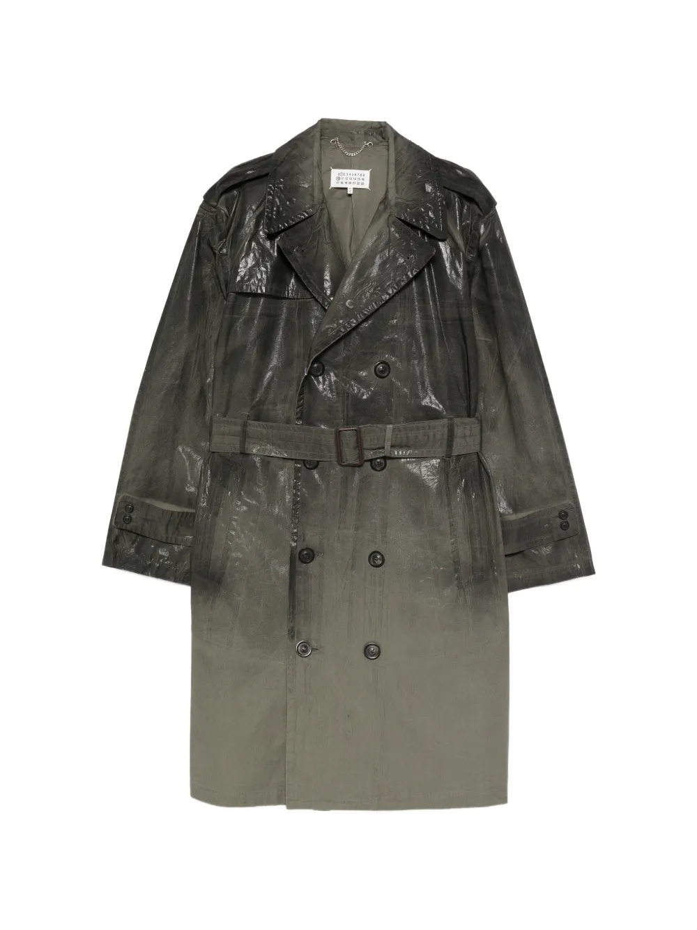 Maison Margiela belt double-breasted jacket - Verde