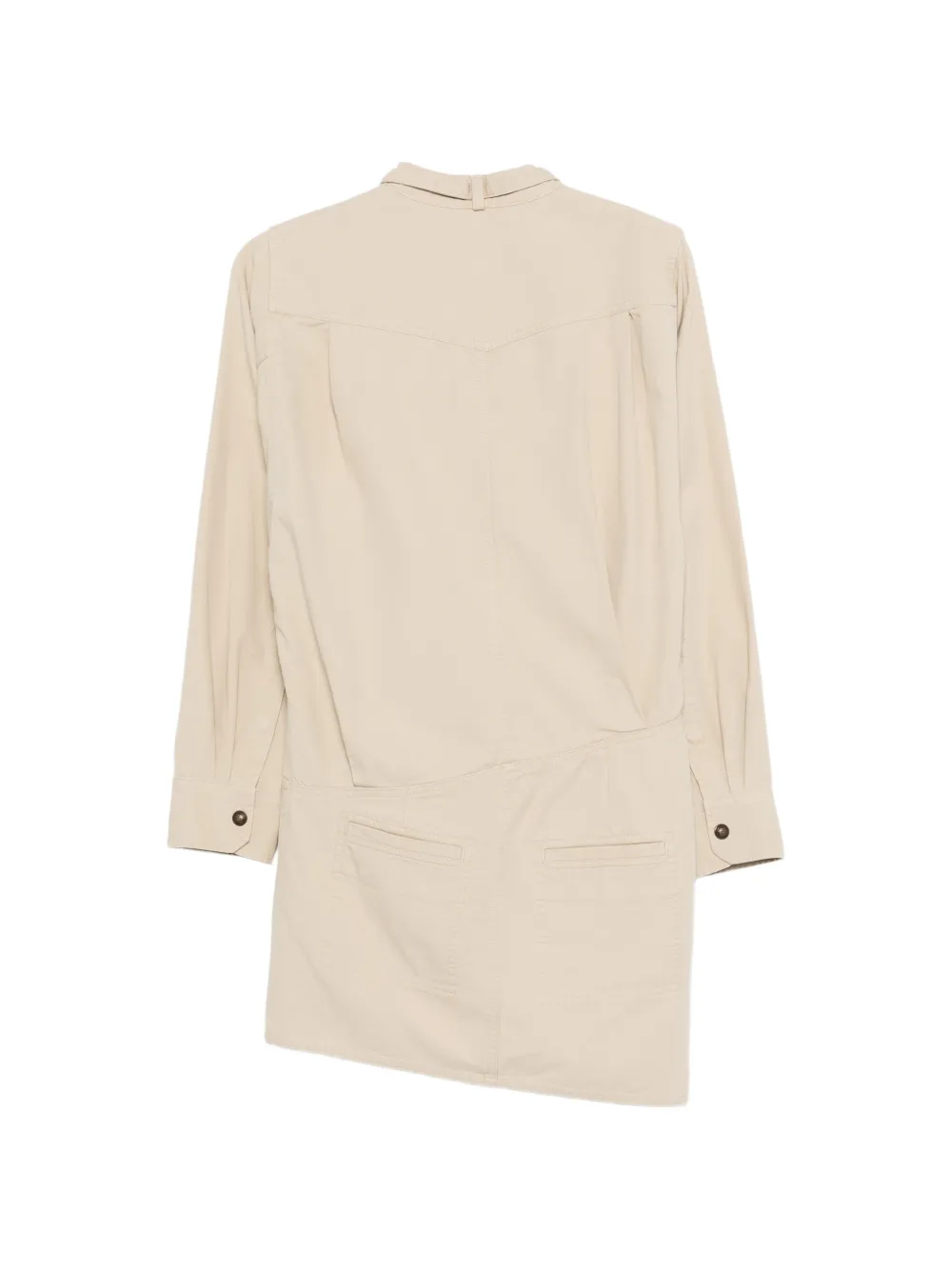  Marant étoile Nouria Chest-pocket Mini Dress - Neutrals 