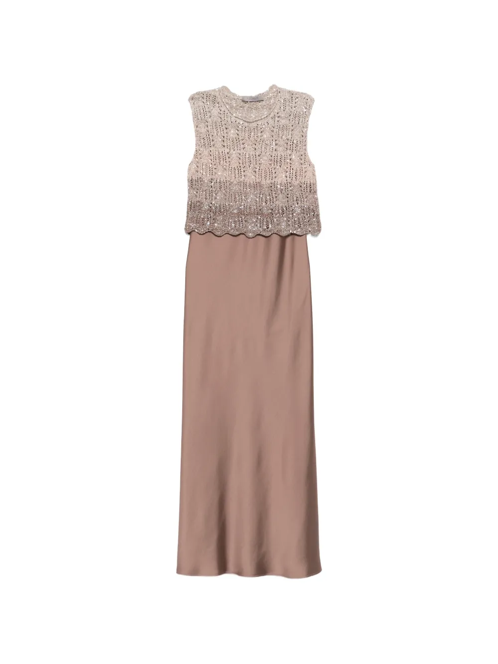 Embellished-Detail Maxi Dress