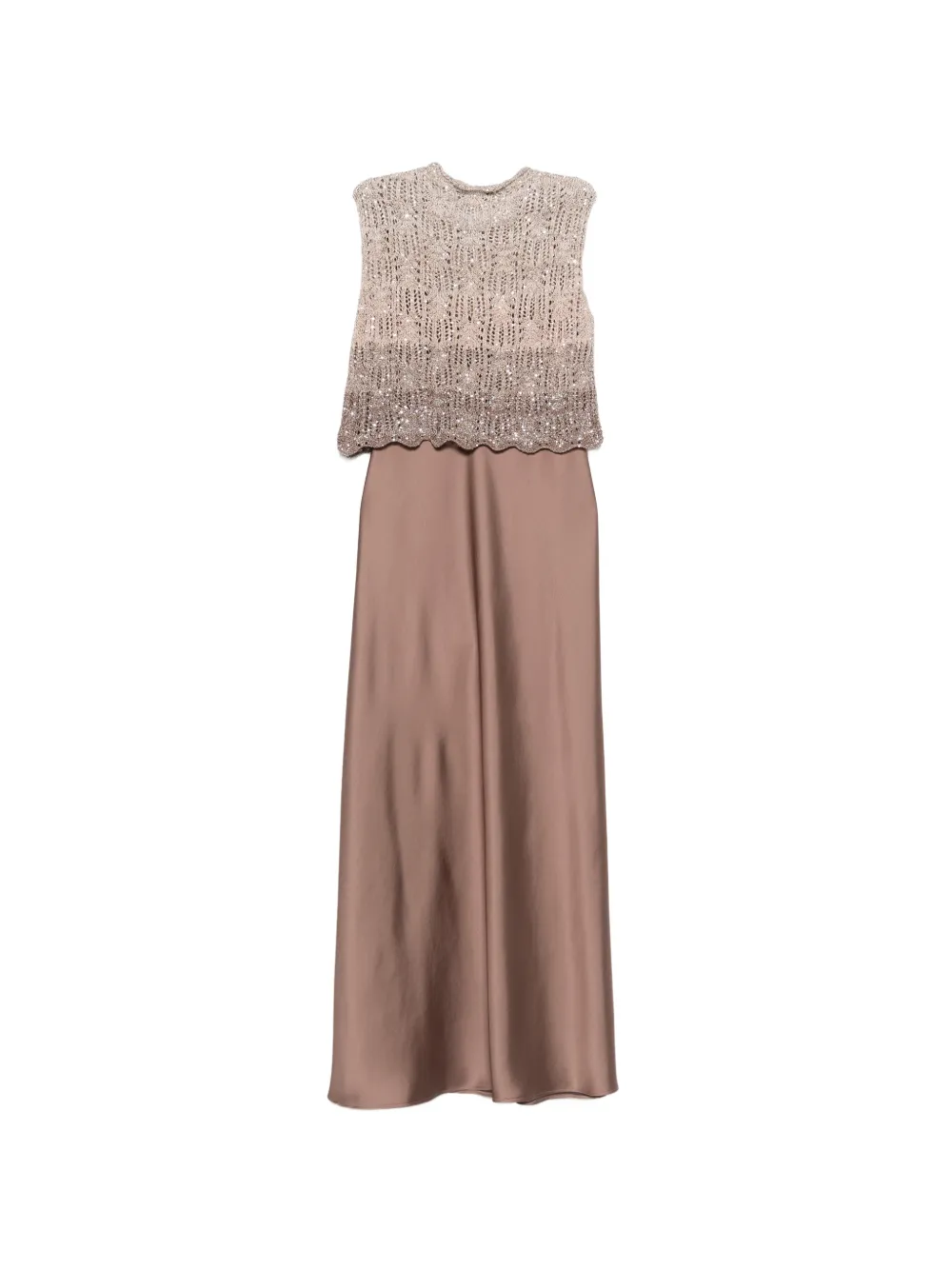 Embellished-Detail Maxi Dress