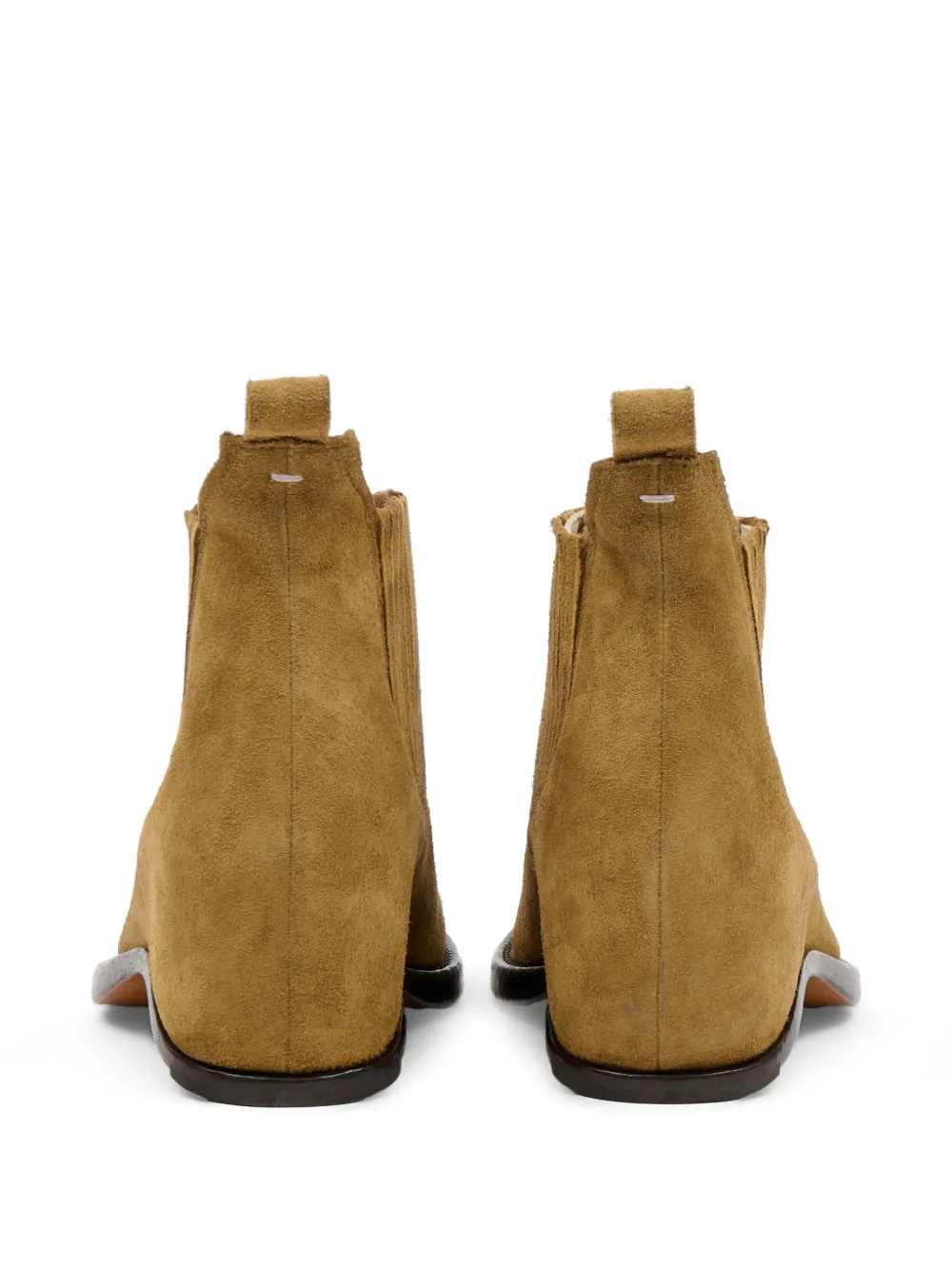 Maison Margiela Chelsea laarzen met puntige neus Beige