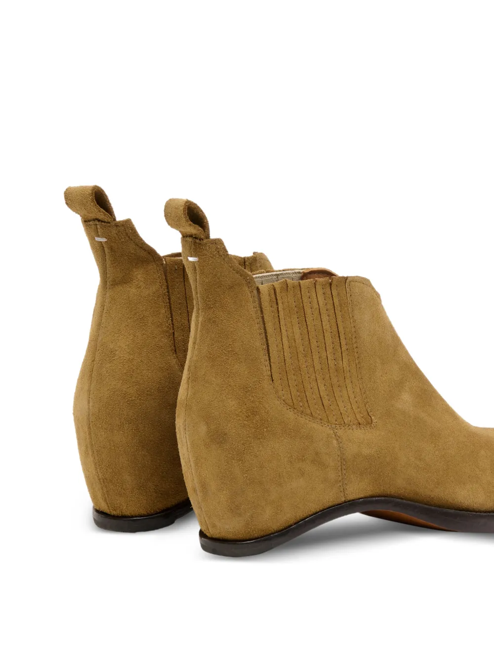 Maison Margiela Chelsea laarzen met puntige neus Beige