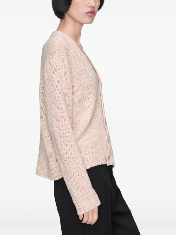 Maison Martin Margiela リブニットカーディガン Maison Margiela リブ カーディガン | ピンク | FARFETCH JP