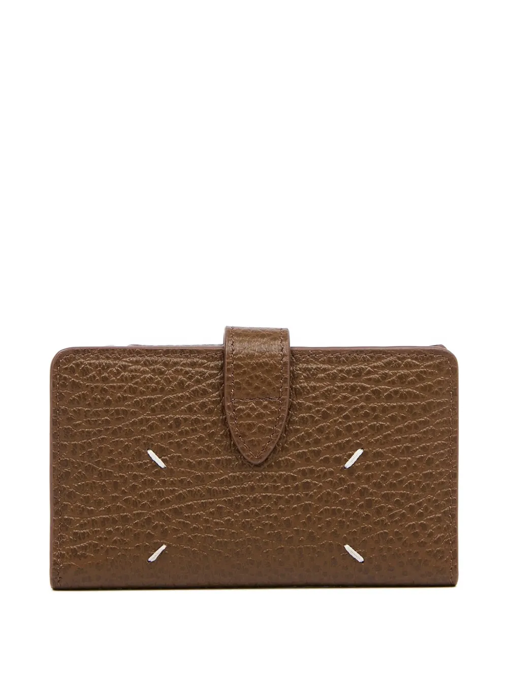 Maison Margiela Portafoglio in pelle con zip - Marrone