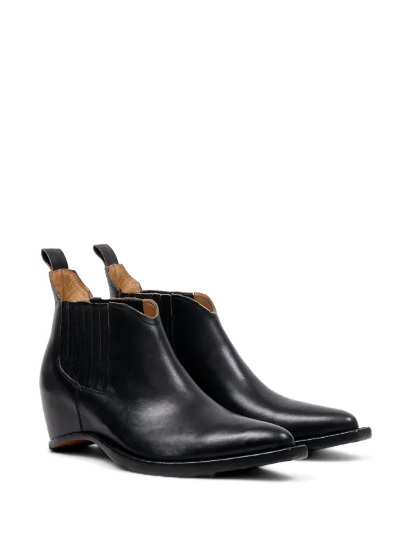 Maison Margiela Heel-less Western Chelsea Boots | Black | FARFETCH
