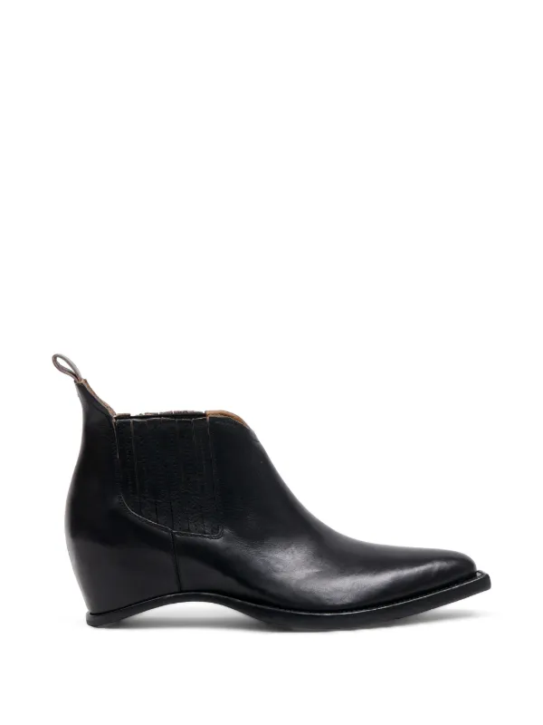 black dress boots no heel Maison Margiela Heel-less Western Chelsea | Women's Valentino Dresses | Color:L2203XZ week3524_20240825 Women's boots creating a harmonious play