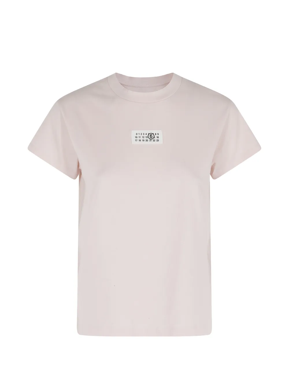 MM6 Maison Margiela logo-detail T-shirt - Rosa