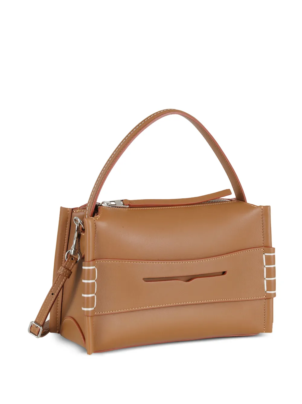  Jw Anderson Small Penny-strap Tote Bag - Neutrals 