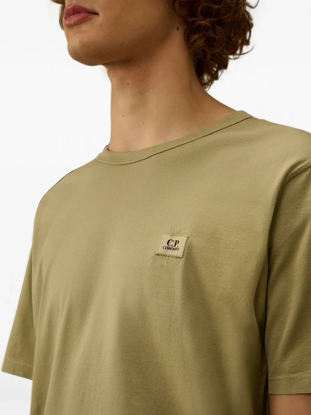 C.P. Company T-shirt met ronde hals Beige