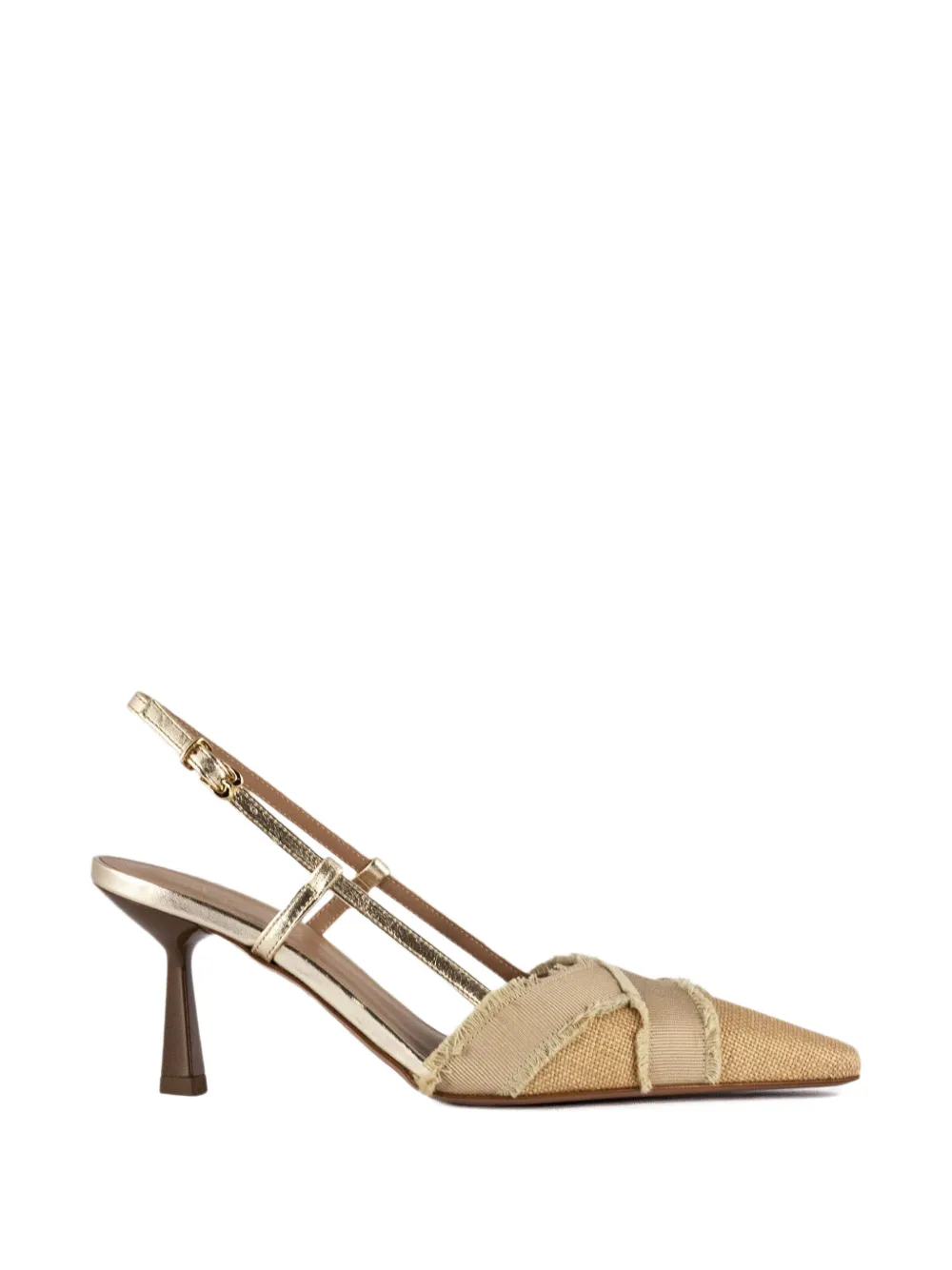 Festa Milano fringed metallic leather sandals - Toni neutri