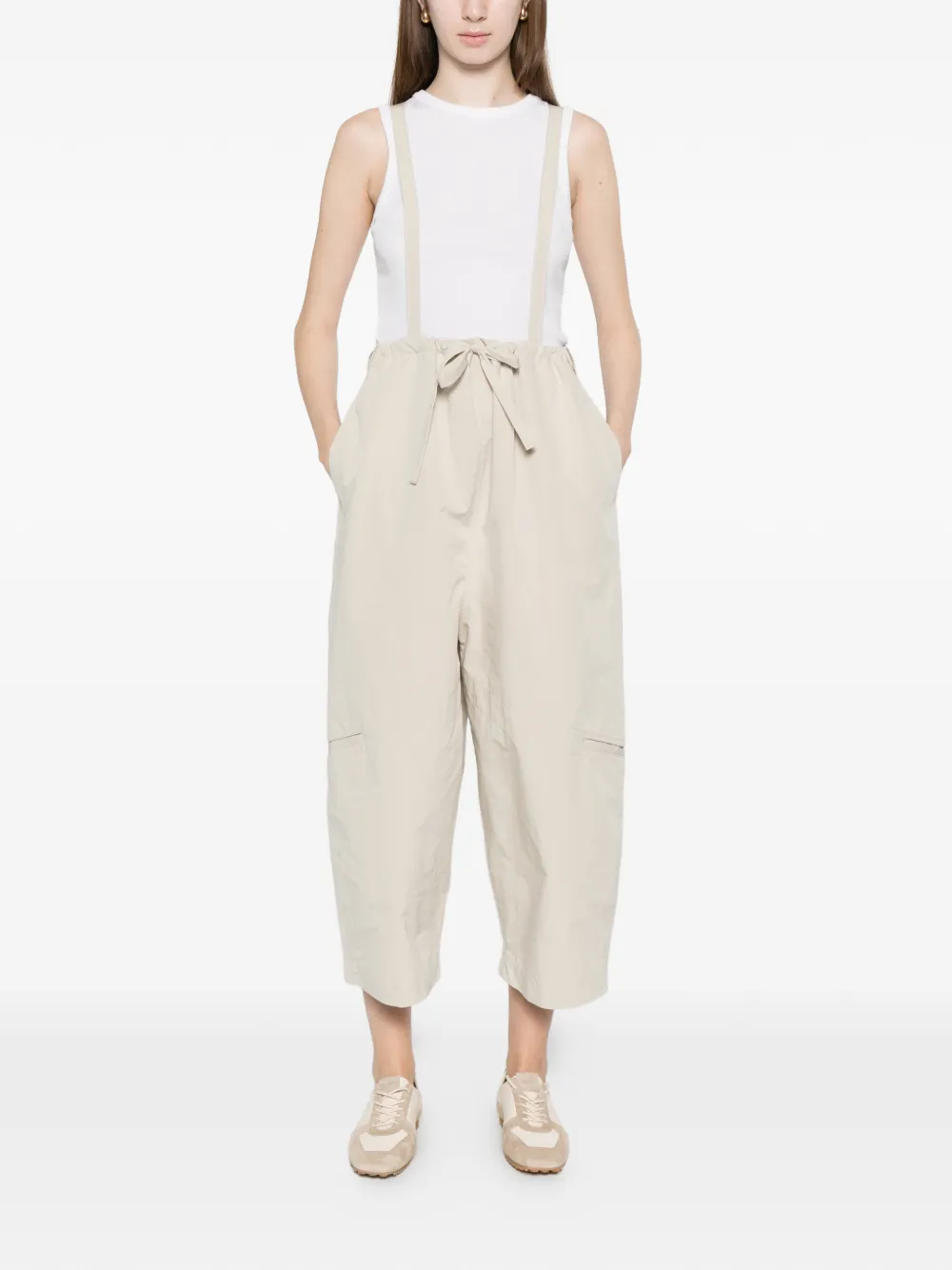  Giorgio Armani Tie-waist Jumpsuit - Neutrals 