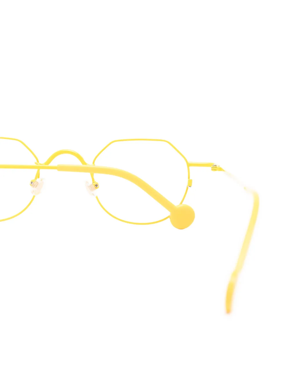  L.a. Eyeworks Geometric-frame Glasses - Yellow 
